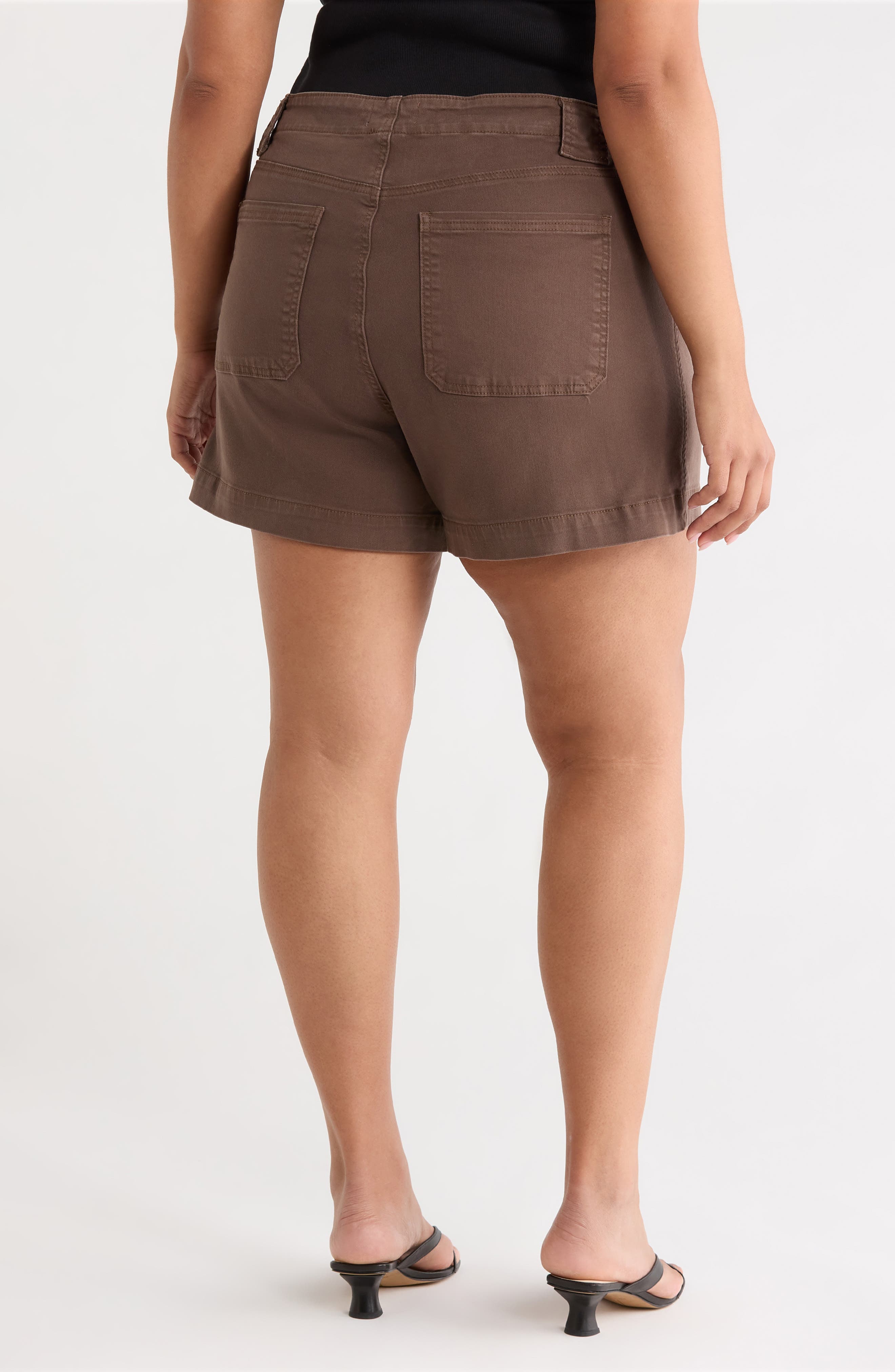 Jane High Waist Denim Utility Shorts - image 2