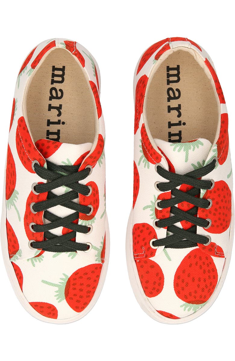 Marimekko Drutha Mansikka Strawberry Print Sneaker, Alternate, color,