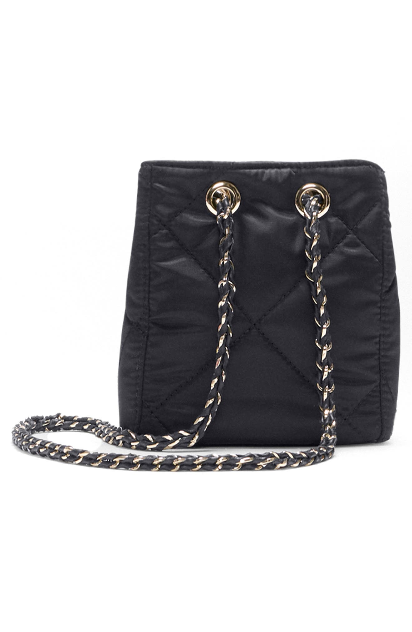 Mini Frankie Bucket Bag, Alternate, color, BLACK