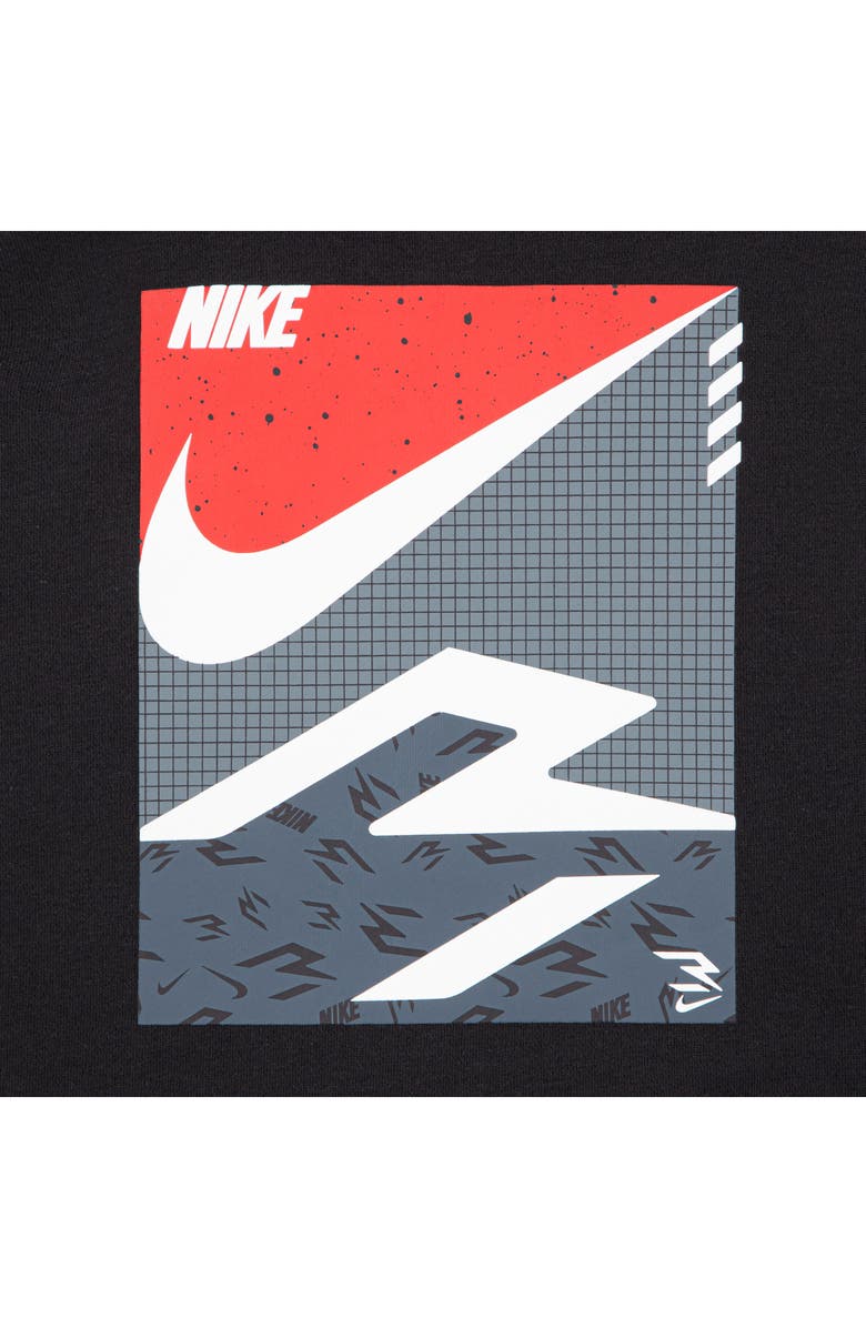 3 Brand Kids' Pop 3B Pullover Hoodie, Alternate, color, Black