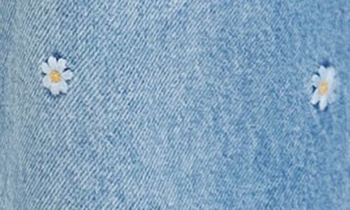 Daze Daisy Embroidery Wide Leg Jeans