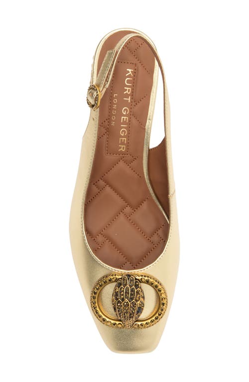 Kurt Geiger London Chelsea Slingback Pump In Gold