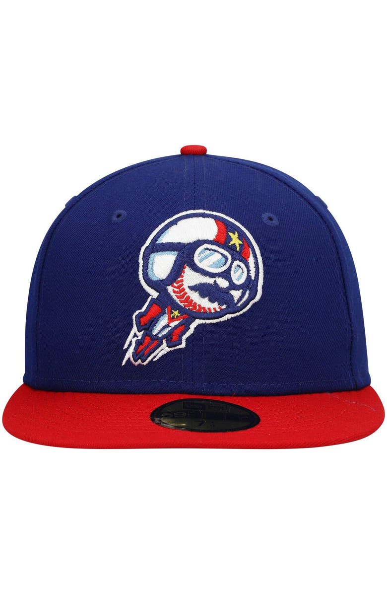 New Era Men's New Era Royal Kannapolis Cannon Ballers Authentic Collection Road 59FIFTY Fitted Hat, Alternate, color,