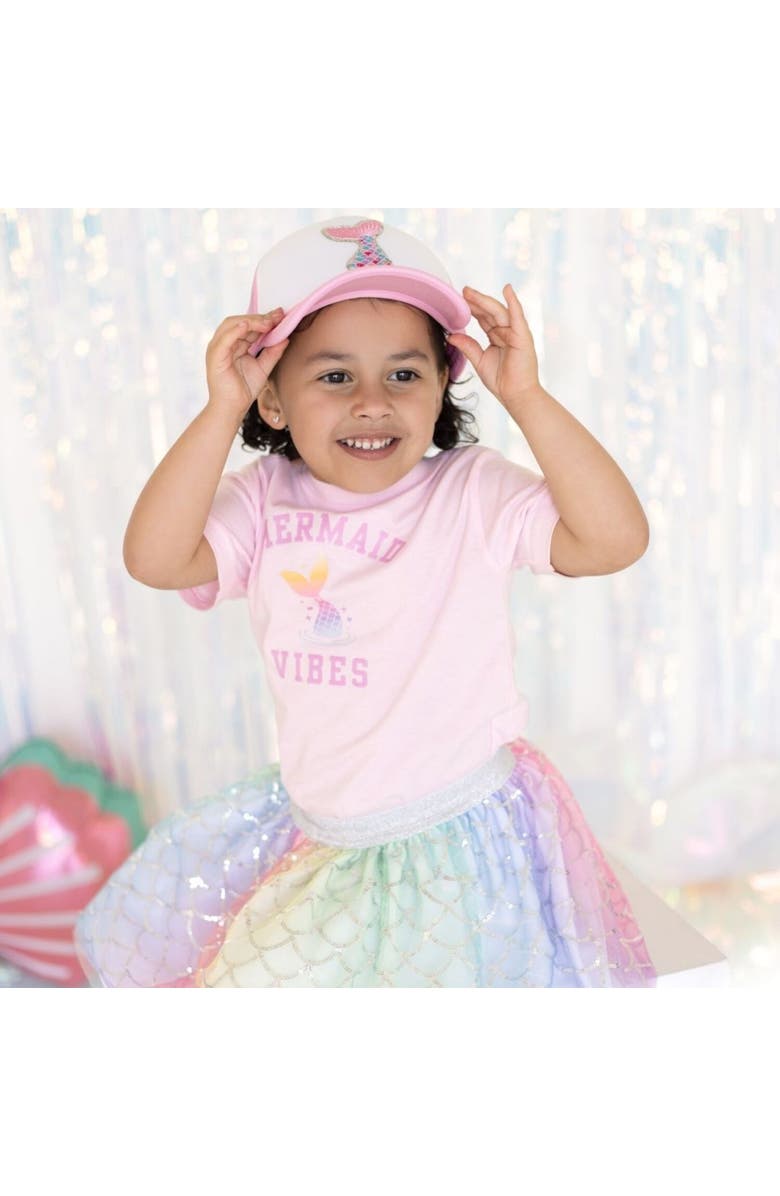 Sweet Wink Mermaid Vibes Short Sleeve T-Shirt, Alternate, color, Pink