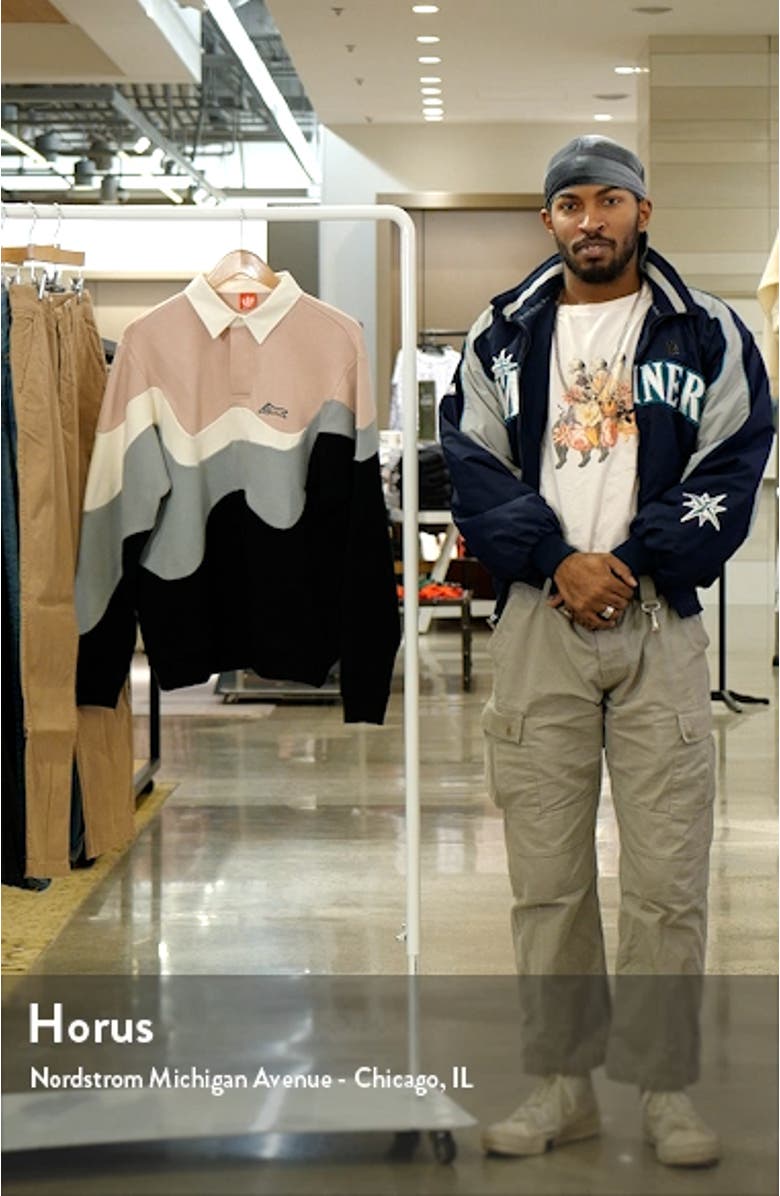 Big Drip Long Sleeve Polo Sweatshirt, sales video thumbnail