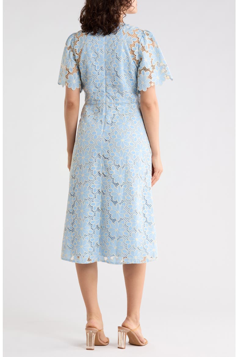 nordstrom rack lace midi dress Maggy London Women's Embroidered Lace Midi Dress - Blue