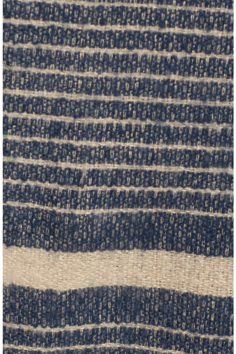 Stripe Blanket Scarf, Alternate, color, NAVY COMBO