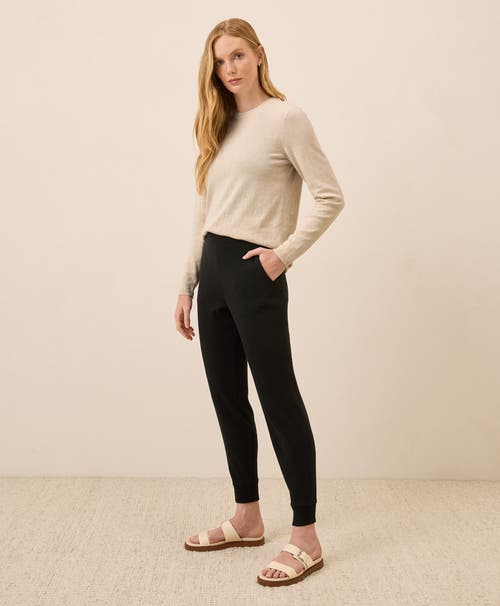 Pact Everyday Organic Cotton Airplane Joggers In Black