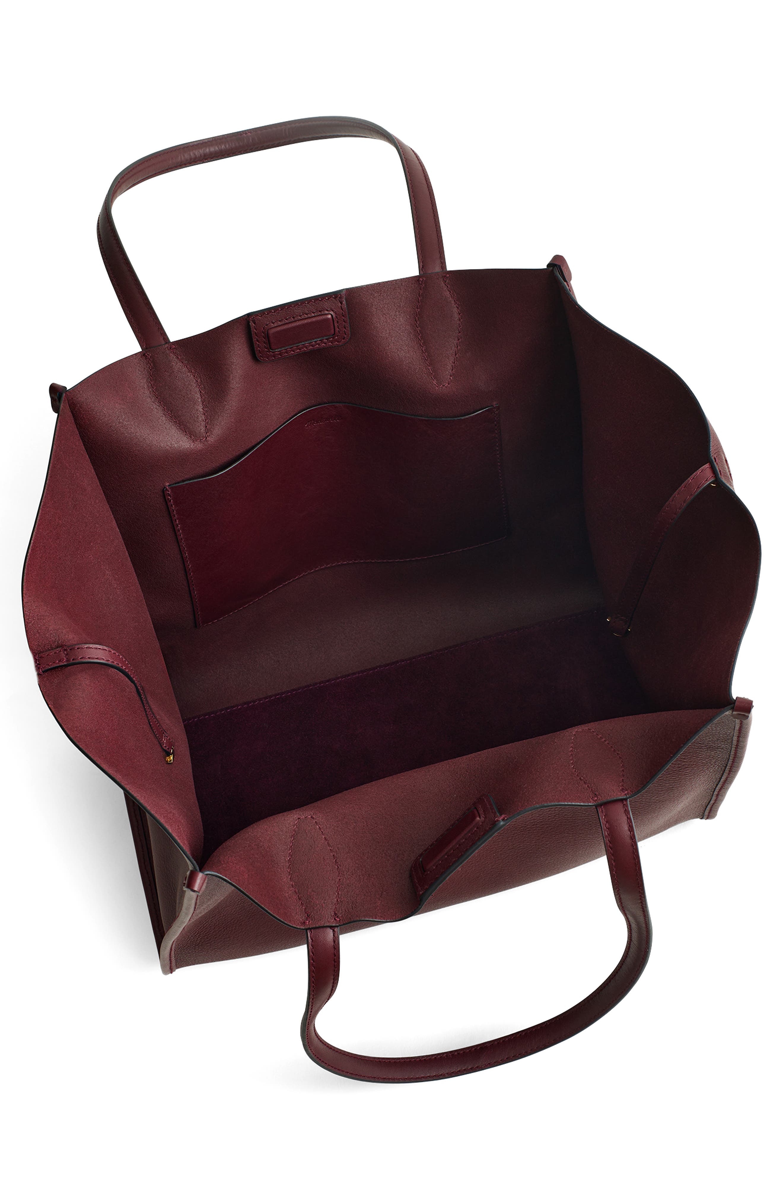 Lexington Leather Tote, Alternate, color, DARK BURGUNDY