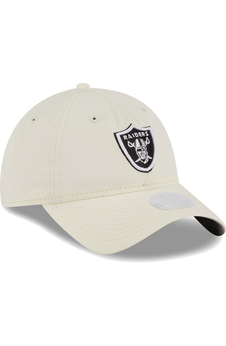New Era Women's New Era Cream Las Vegas Raiders Core Classic 2.0 Adjustable Hat, Alternate, color,