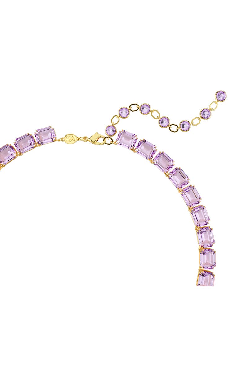 Swarovski Millenia Crystal Tennis Necklace, Alternate, color, Purple