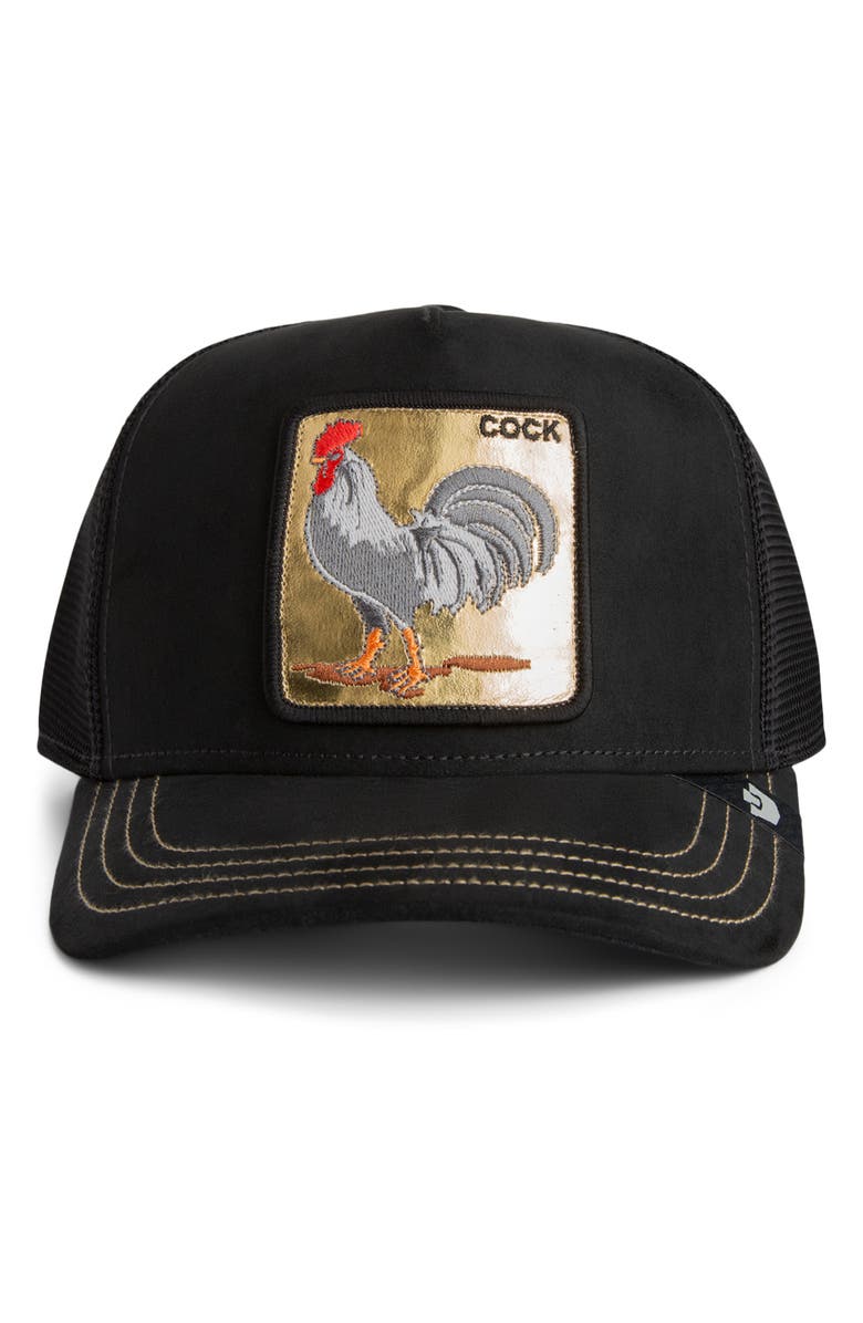 Goorin Bros. Golden Cock Snapback Trucker Hat, Alternate, color, Void