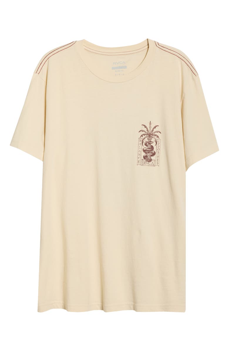 RVCA Serpent Cotton Graphic T-Shirt, Alternate, color, Ceramic