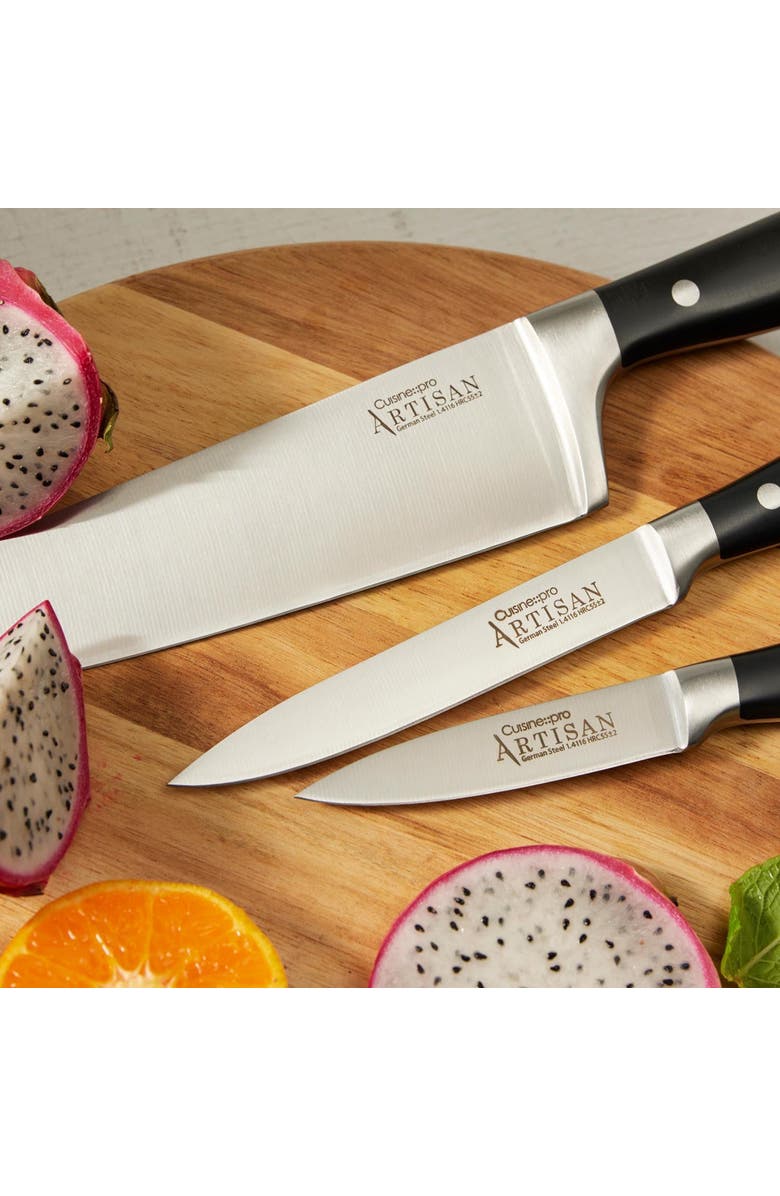 Cuisine::pro<sup>®</sup> ARTISAN Stahl 6-Piece knife block, Alternate, color, Black