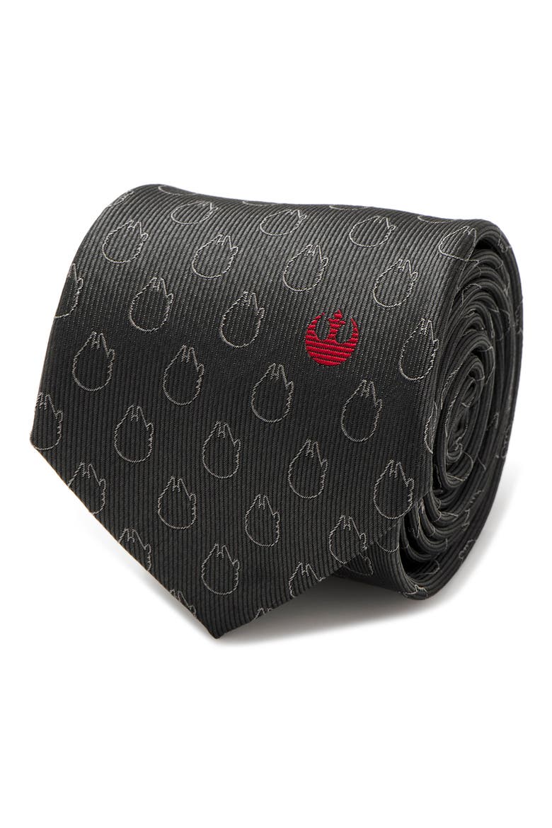 Cufflinks, Ic. Star Wars™ - Rebel Force Silk Tie, Alternate, color, GREY