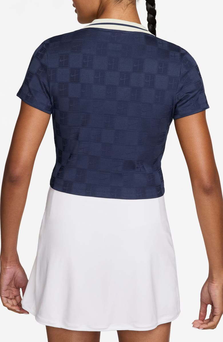 Nike Dri-FIT Crop Polo, Alternate, color, Midnight Navy/ Sail