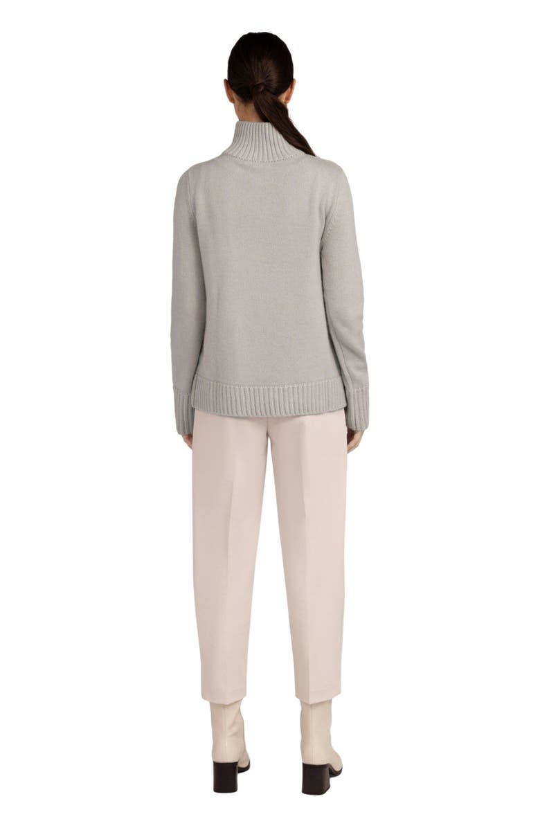 GOBI Mongolian Cashmere Cut-Out Cashmere Turtleneck, Alternate, color, Chateau Gray