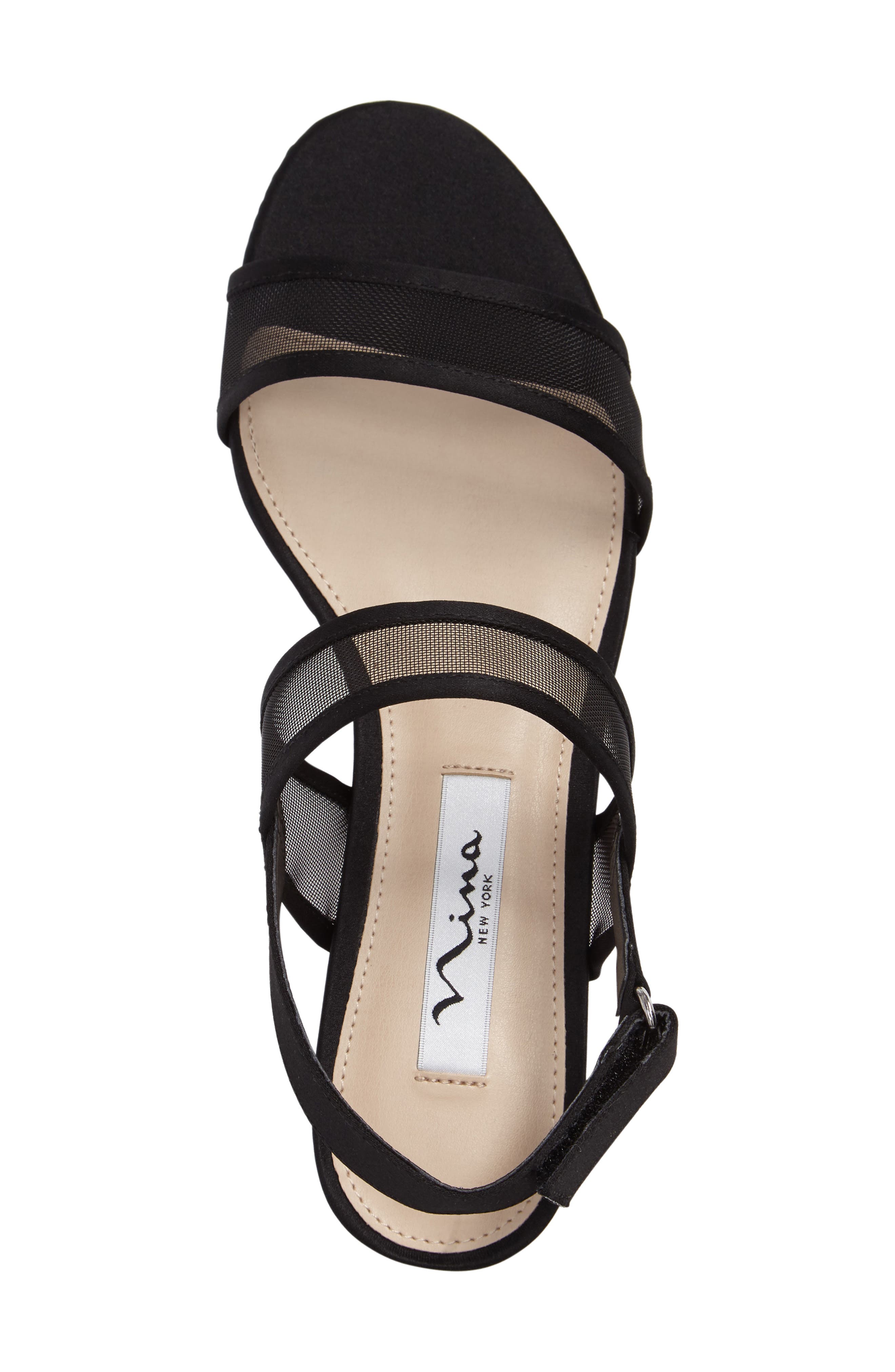 Nina Ganice Mesh Strap Sandal, Alternate, color, 