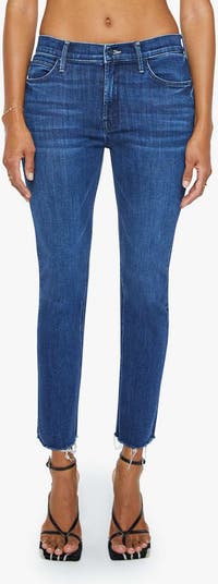 The Dazzler Mid Rise Ankle Fray Jeans