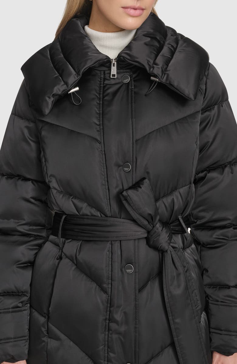 Andrew Marc Palmer Belter Puffer Coat, Alternate, color, Black