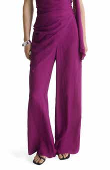 MANGO Satin Straight Leg pants