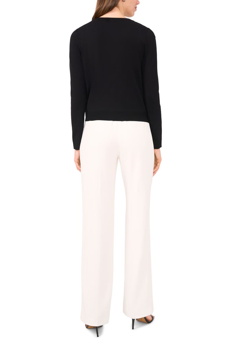 V-Neck Cardigan, Alternate, color, RICH BLACK
