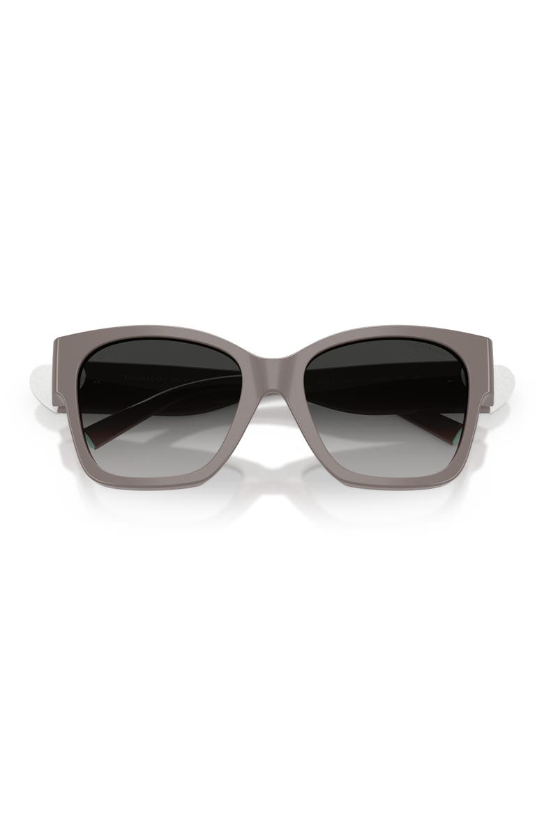 54mm Gradient Square Sunglasses, Alternate, color, CHOCOLATE TRUFFLE / GREY