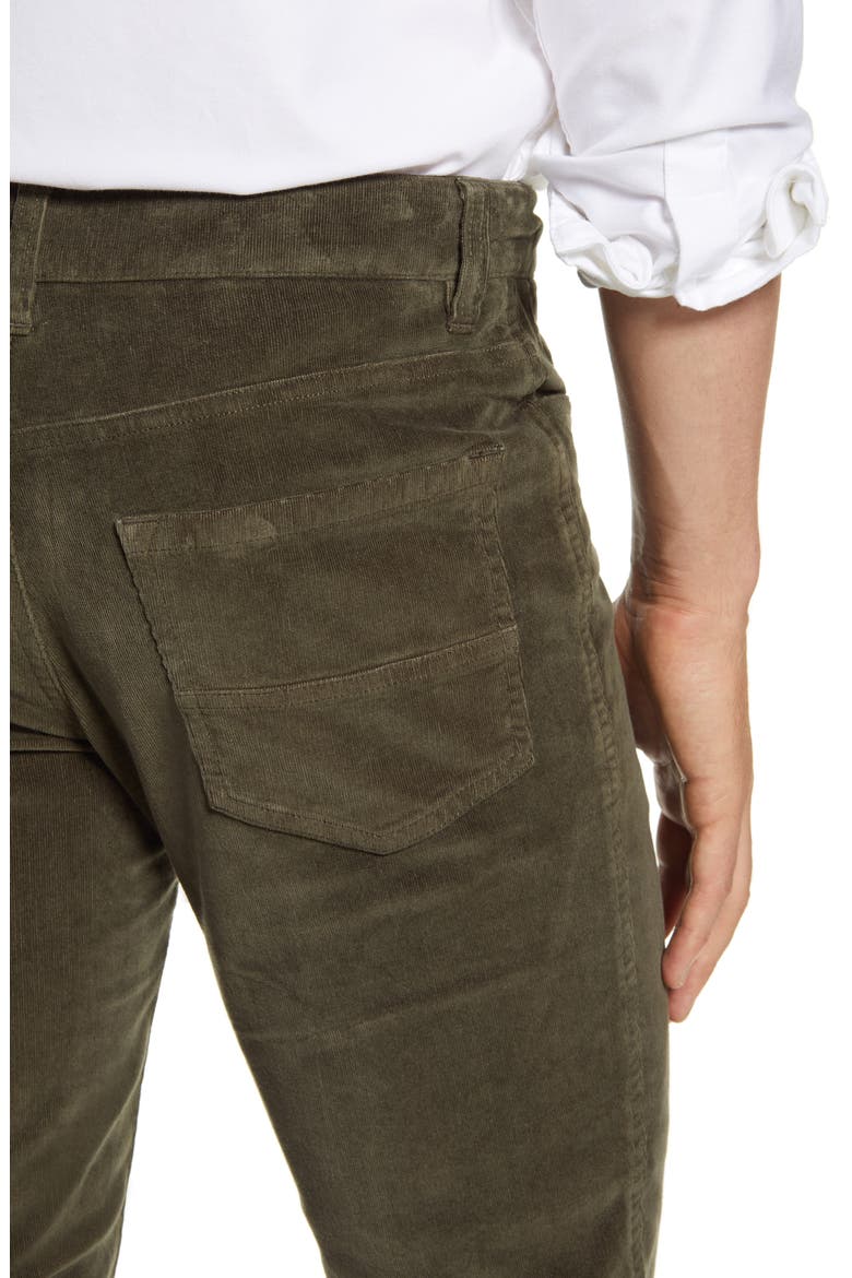 Stretch Corduroy Five Pocket Pants, Alternate, color, MOSS