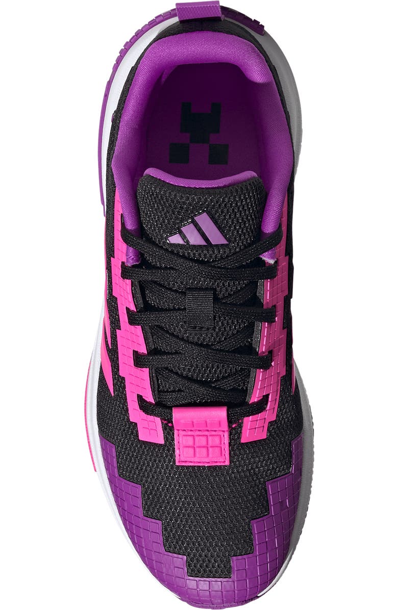 adidas x Minecraft<sup>®</sup> Kids' Pro Sneaker, Alternate, color, Core Black/ Pink/ Purple