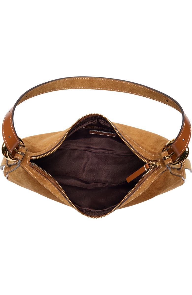 STAUD Pine Leather Shoulder Bag, Alternate, color, Tan