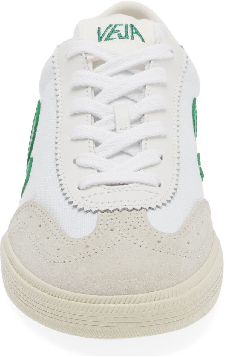 Veja Volley Canvas Sneaker, Alternate, color, White/ Emeraude
