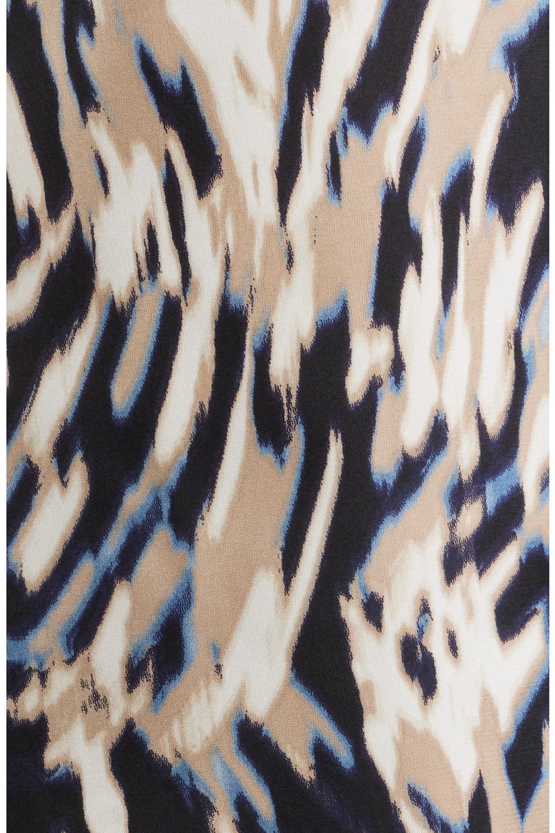 Print Bateau Neck Top, Alternate, color, DUTCH BLUE MULTI