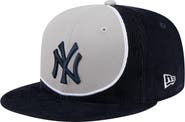 New Era Men's New Era Navy/Gray New York Yankees Retro Split Corduroy Snapback Hat