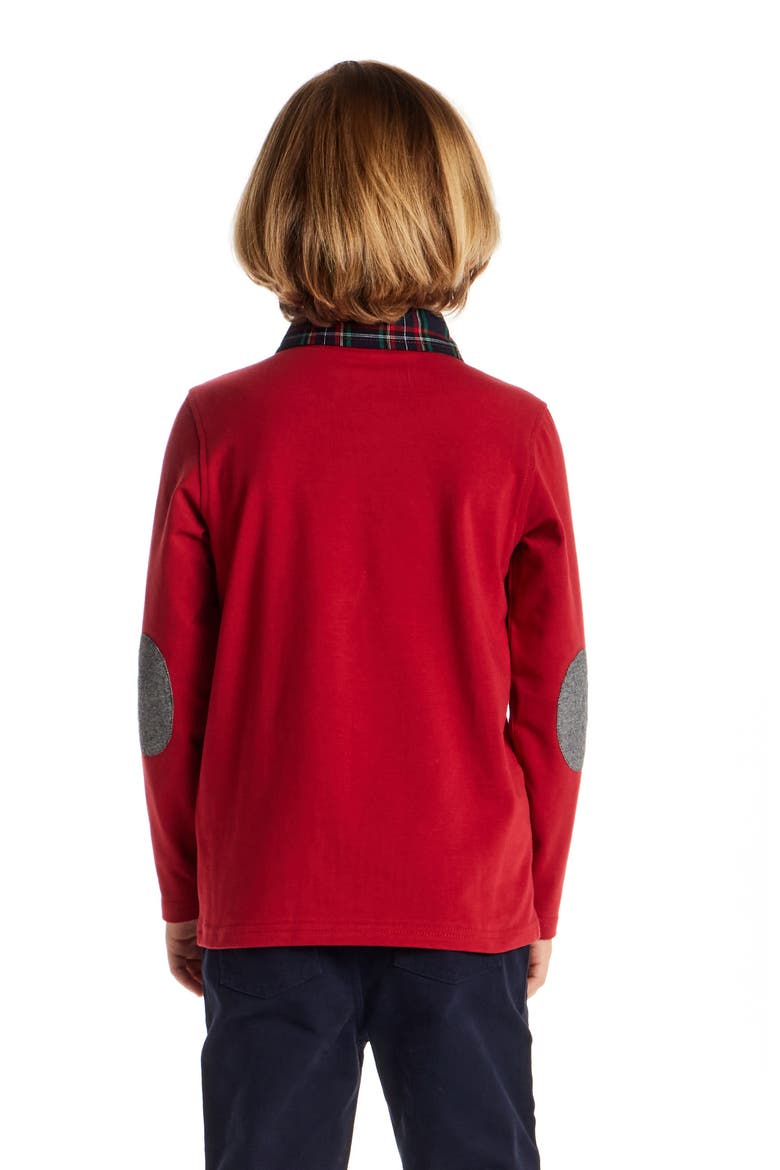 Kids' Long Sleeve Polo & Pants Set, Alternate, color, RED POLO