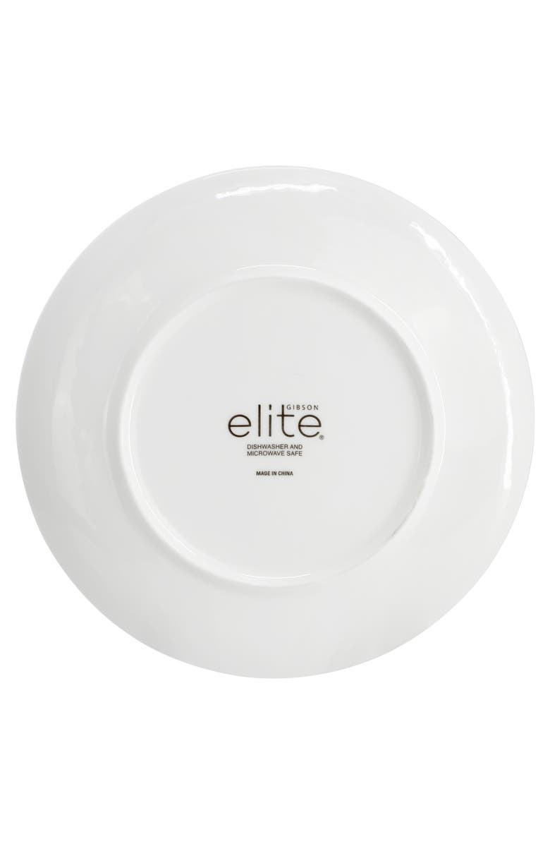 Gibson Elite White Peninsula 8 Piece 7.75 Inch Bone China Dessert Plate Set, Alternate, color, White