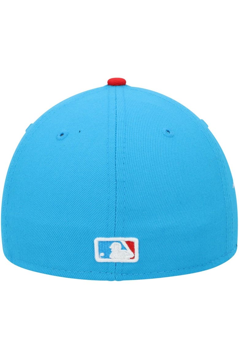 Men's New Era Blue/Red Miami Marlins City Connect 59FIFTY Fitted Hat, Alternate, color, Blue