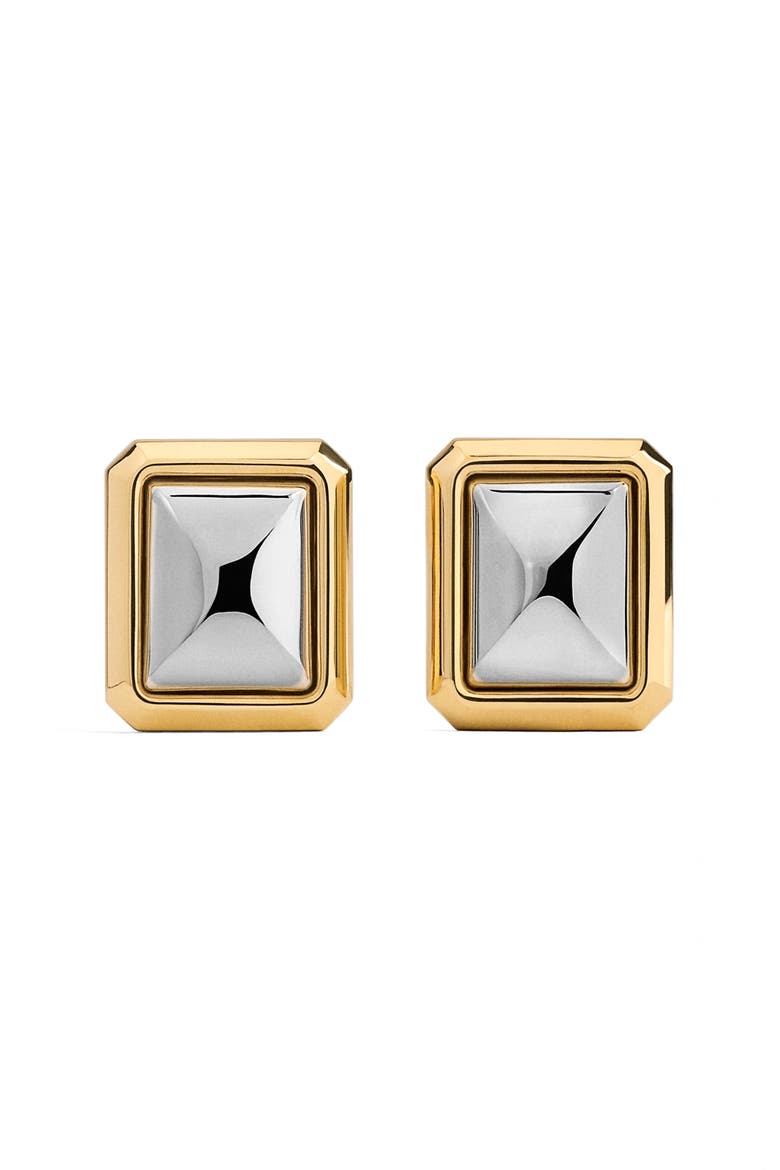 Les Pendants Carré Earrings, Main, color, SILVER / GOLD 979