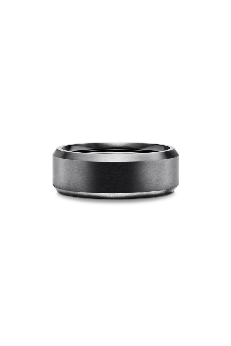 Beveled Titanium Band, Alternate, color, BLACK TITANIUM