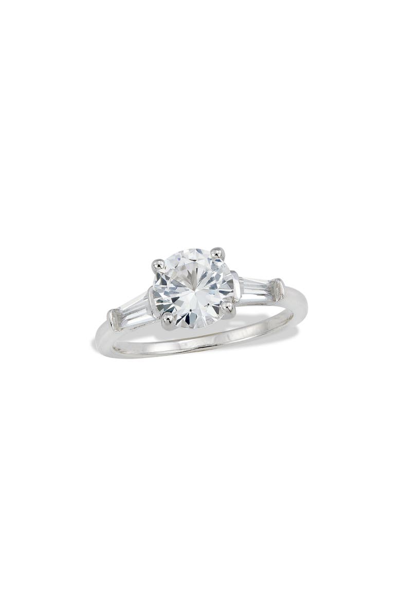 Cubic Zirconia Ring, Main, color, WHITE