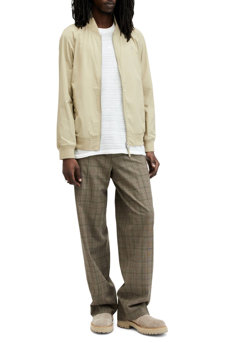 AllSaints Waylan Nylon Bomber Jacket, Alternate, color, 