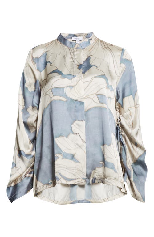 Reiss Gigi Floral Satin Button-up Shirt
