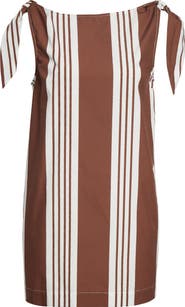 POSSE Rosie Variegated Stripe Cotton Minidress