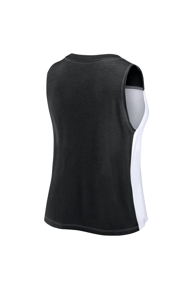 Women's Fanatics Branded Black LAFC Script Colorblock Tank Top, Alternate, color, Black
