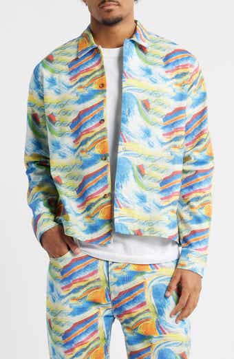 RIZORT Art Printed Button-Up Shirt Jacket