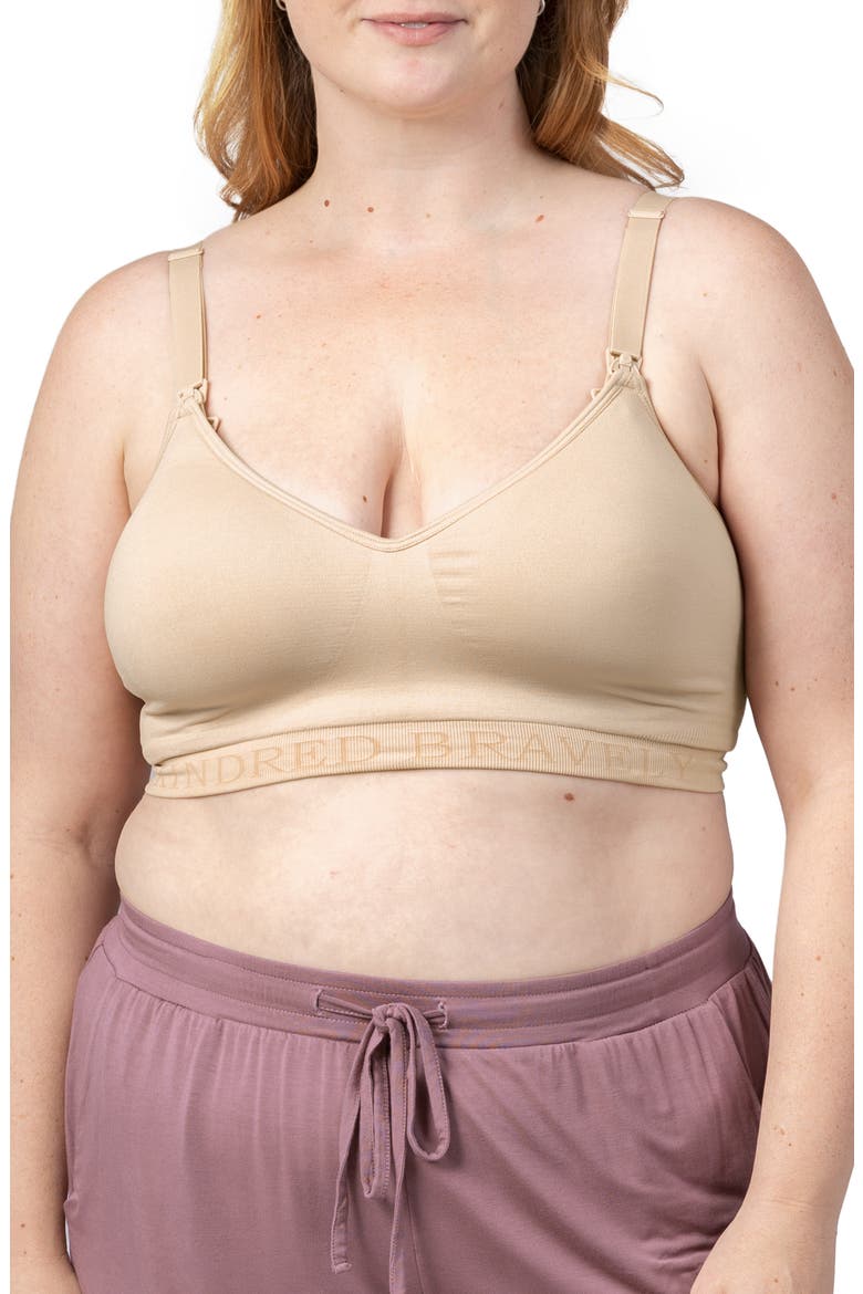 Signature Sublime Contour Pumping Bra, Main, color, BEIGE
