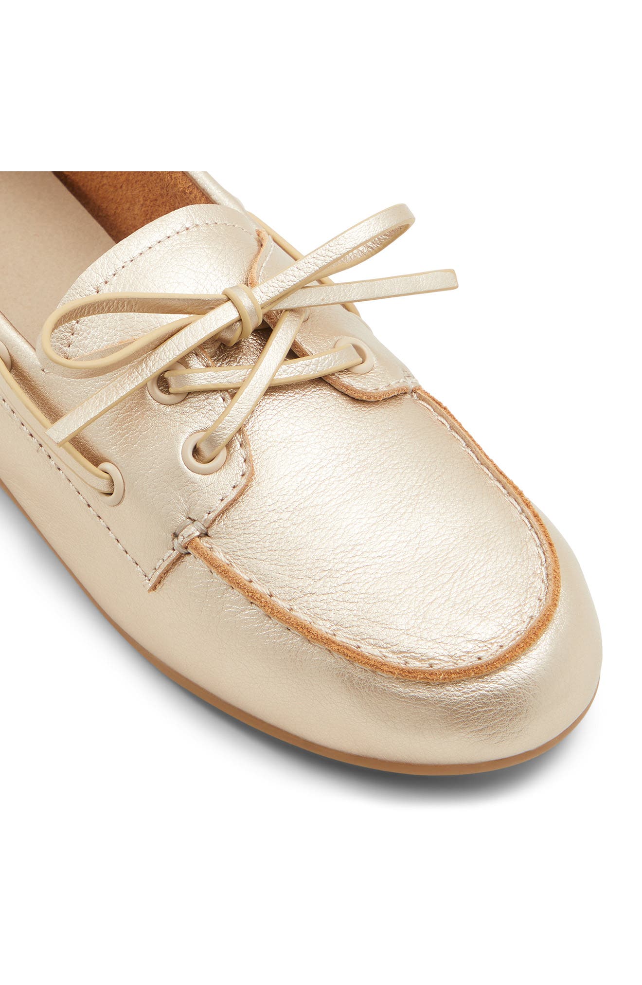 ALDO Sail Boat Shoe, Alternate, color, Gold