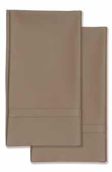 AZORES HOME 300 Thread Count Cotton Percale Pillowcase Set