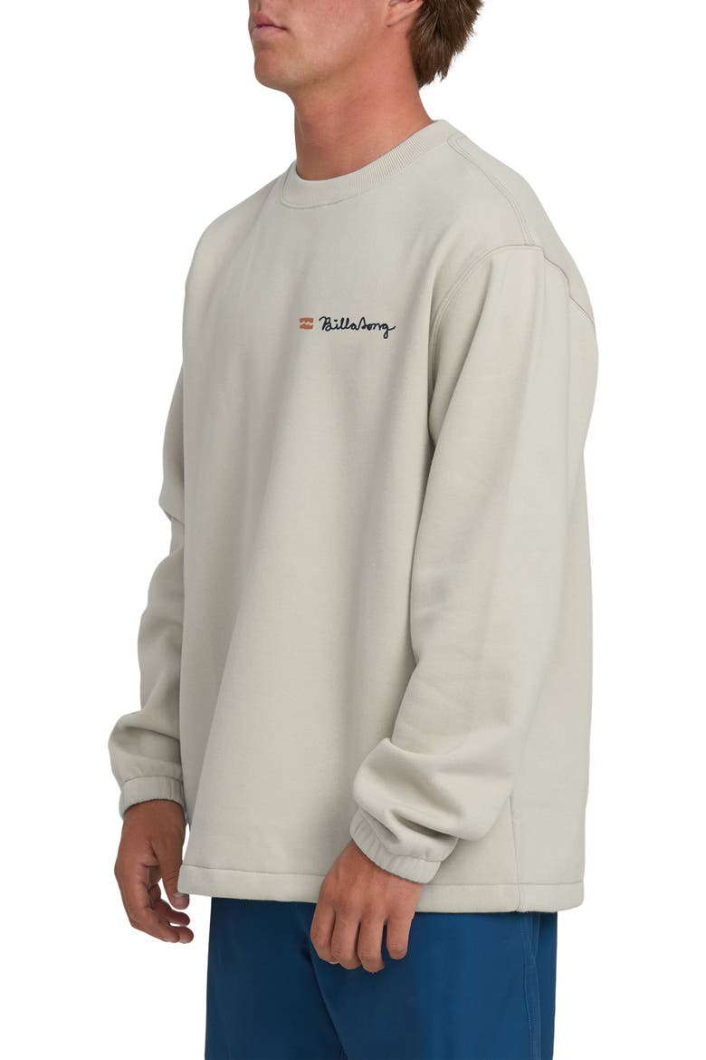 Compass Crewneck Graphic Sweatshirt, Alternate, color, DOVE