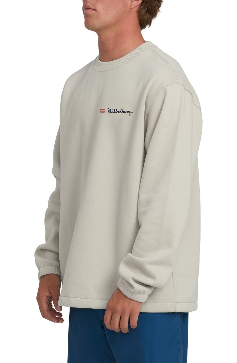 Billabong Compass Crewneck Graphic Sweatshirt, Alternate, color, Dove