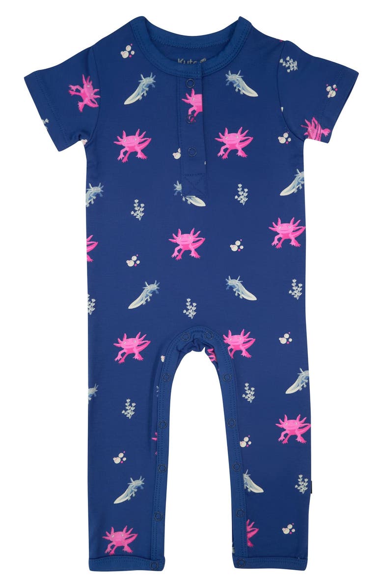 Kyte BABY Axolotl Short Sleeve Romper, Main, color,